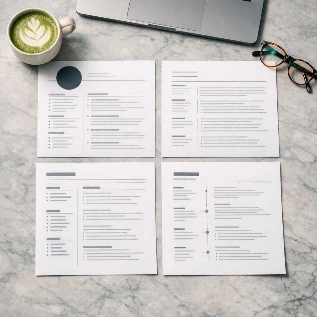 Free resume templates organized by platform showing Word, Google Docs, Pages and LibreOffice icons