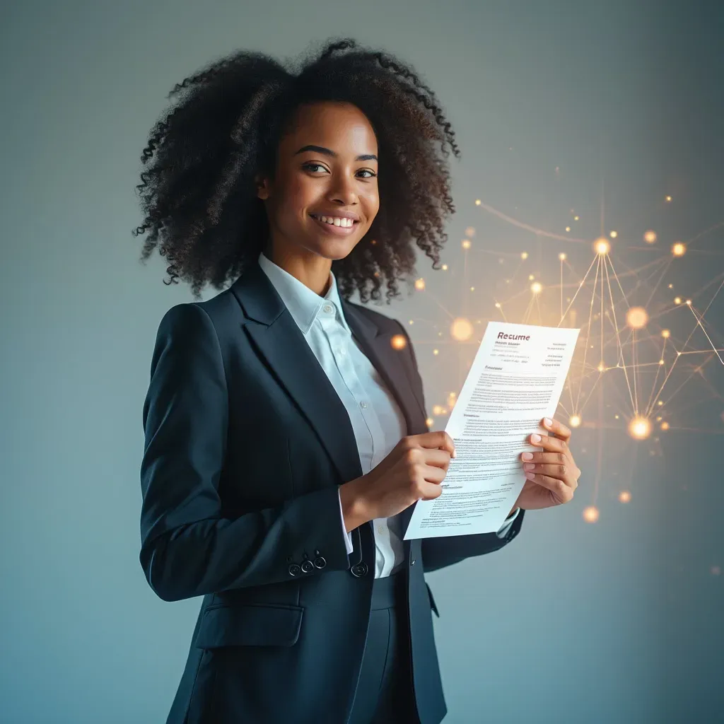 A visually engaging image that represents the challenge and success of creating an ATS-optimized resume.